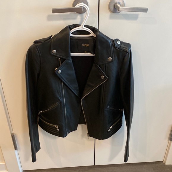 Maje leather jacket - Picture 3 of 16